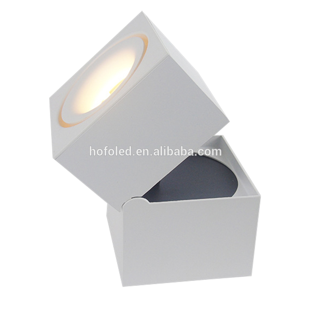 white 15W COB square led track light