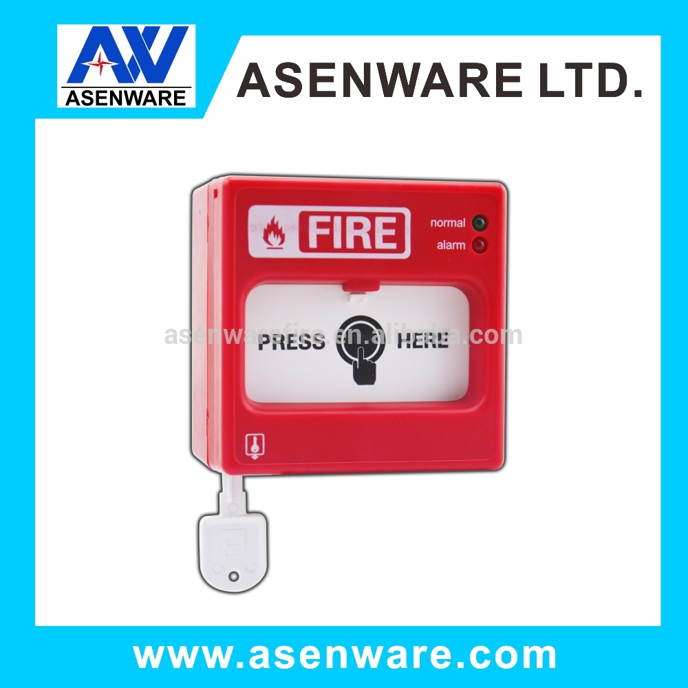 Asenware new design fire alarm conventional manual pull station with EOL resistor