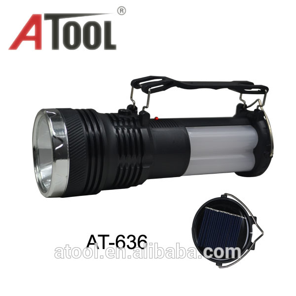 Atool 1w+3w LED solar lantern rechargeable searchlight camping lantern dry battery flashlight