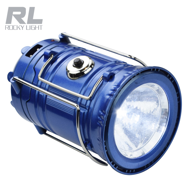 Portable Rechargeable Solar LED Camping Light Lantern Handheld Flashlights