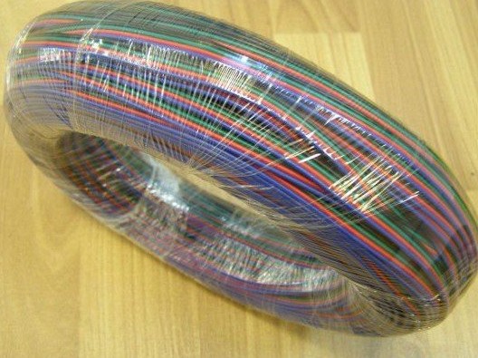 10M Roll 4 Pin LED connector Extension RGB Blue/Red/Green/Black Wire Cable 22AWG For SMD 5050 3528 LED RGB Strip