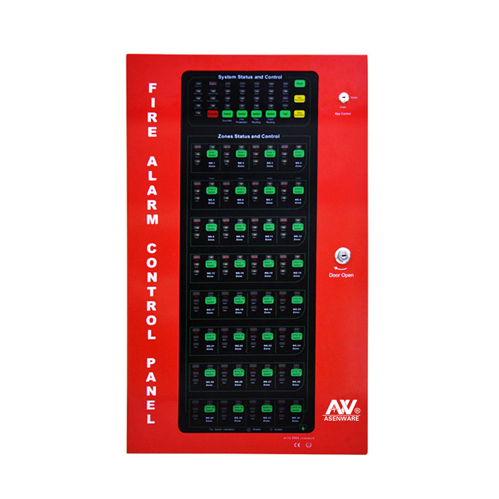 Asenware 12 zone conventional fire alarm panel system