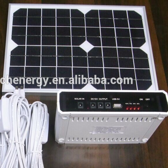 Best quality 10w solar power system with lithium battery