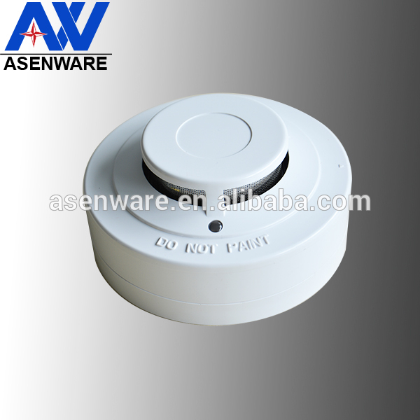 2 wired 24V conventional fire alarm photoelectric smoke detector