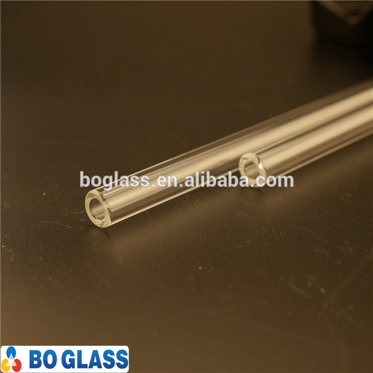 9mm Customized Pyrex Glass Bottle Drinking Straw For Food Grade