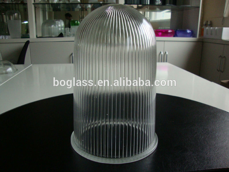 good quality moulding toughened borosilicate glass dome for explosion-proof lighting