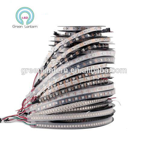 5m WS2812B Smart led pixel strip,Black/White PCB,30/60/144 leds/m WS2812 IC; IP20/IP65/IP67 DC5V