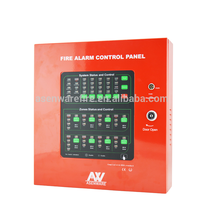 Good Price List Of Fire Alarm Panel, Industrial 4 / 8 Zone Conventional Fire Alarm Control Panel (AW-CFP2166)