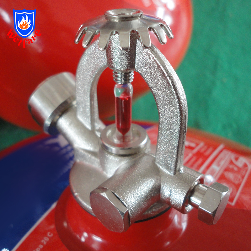 Sprinkler head valve for Suspended fire extinguisher