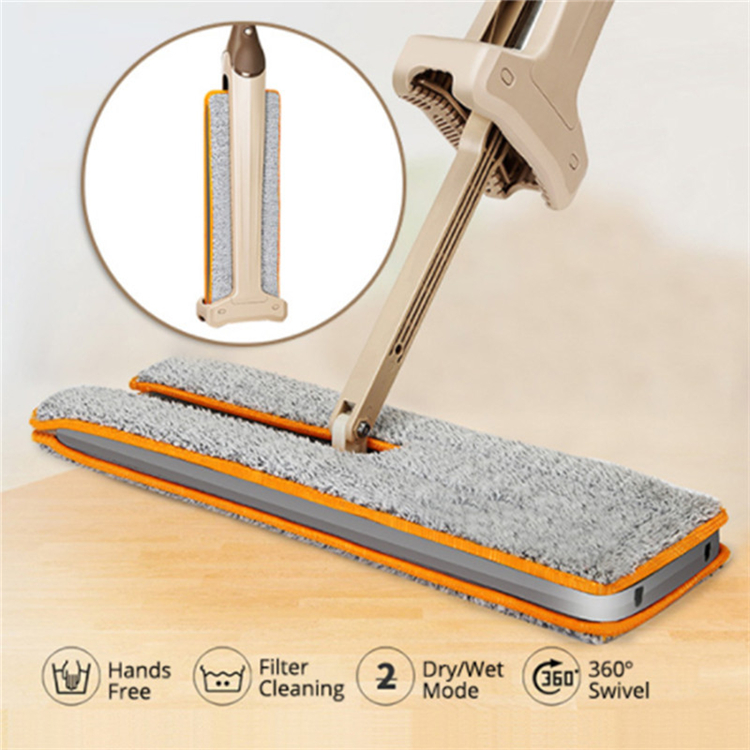 360 Degree Double Sided Flat Lazy Cleaning Mop Self-Wringing Flipping Telescopic Handle Mops