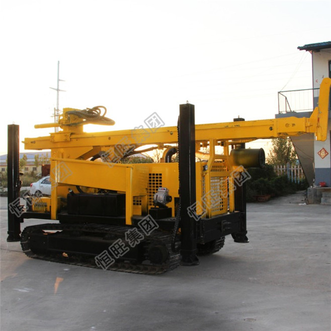 Swivel crawler deep portable 300 meters borehole well drilling machine price