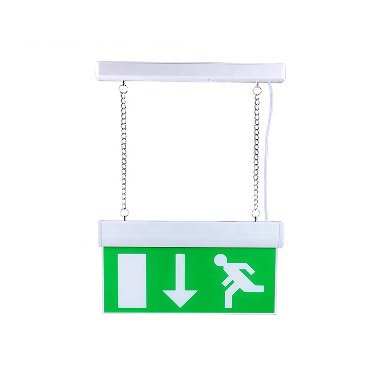 KE338 running man hanging mounted fire led emergency exit sign light