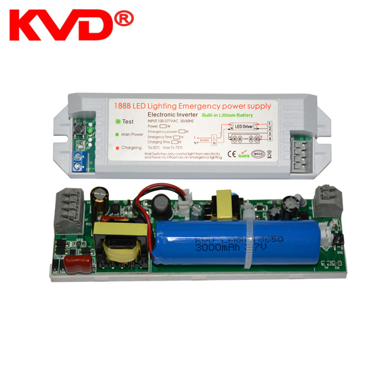 KVD 3.7v 3000mah LED rechargeable emergency light energy saving lamps outdoor lighting Emergency Battery