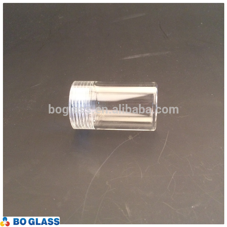 High quality with cheap price China export cylinder G9 transparent clear screw glass shade for lamps