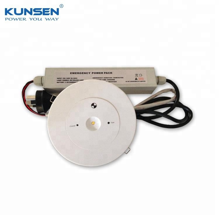 New design 3W emergency ceiling lamindoor ceiling lamp with 2 hours emergency