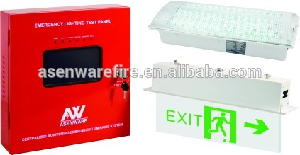 Addressable fire alarm emergency light monitoring system