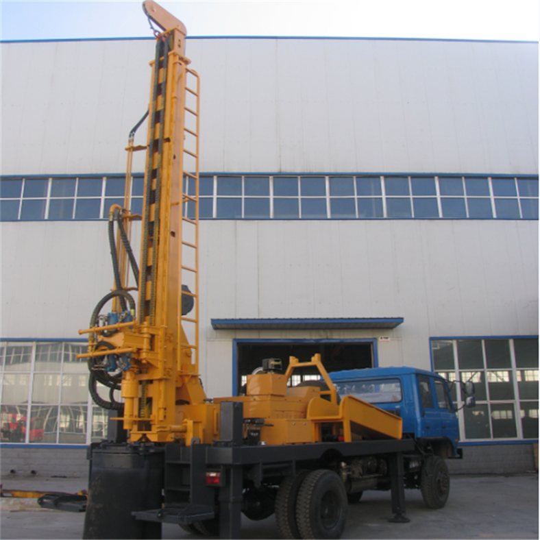 Diesel Truck mounted hydraulic rotary water well drilling rig machine with 200m drilling capacity geological drilling machine
