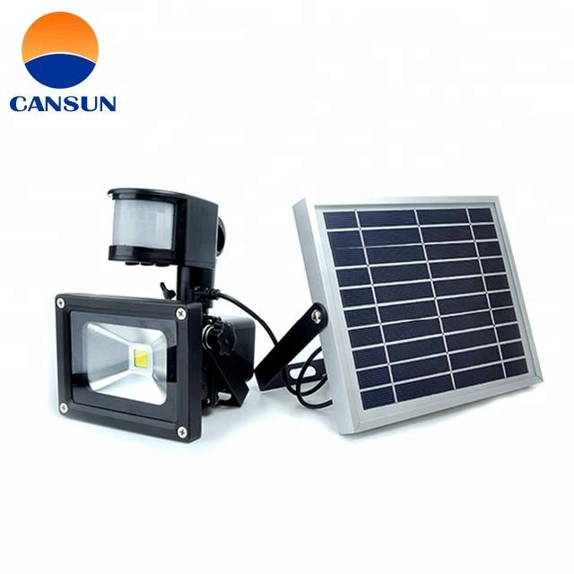 pir motion sensor 10W 20w 30w 50w outdoor solar led flood light