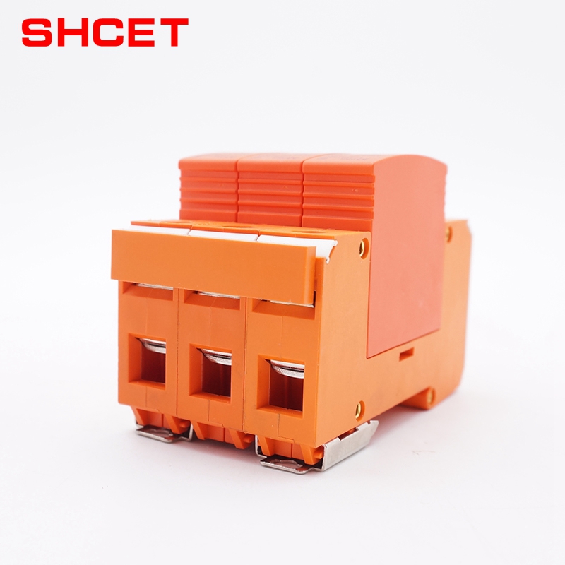 CT-DC-Red Color 3p 1000v dc surge protective device spd dc power surge protective devices