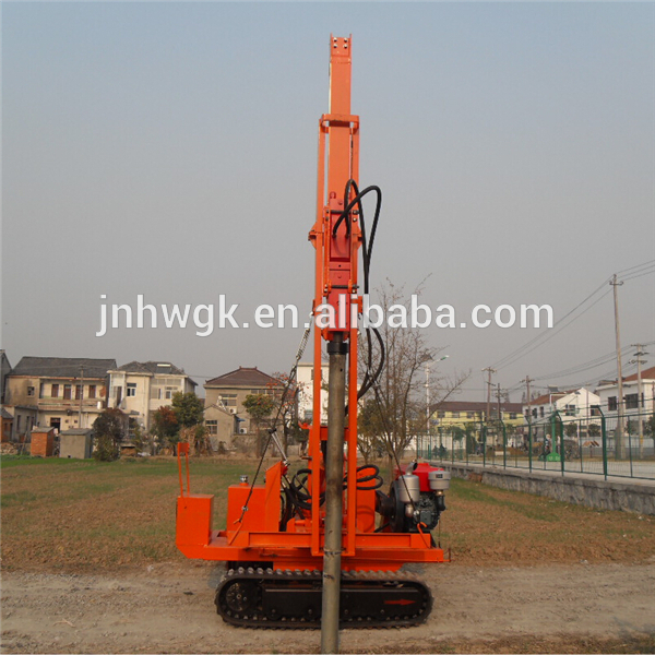 Crawler type Guardrail Post Pile Driver/Bored hammer Pile Driver for sale
