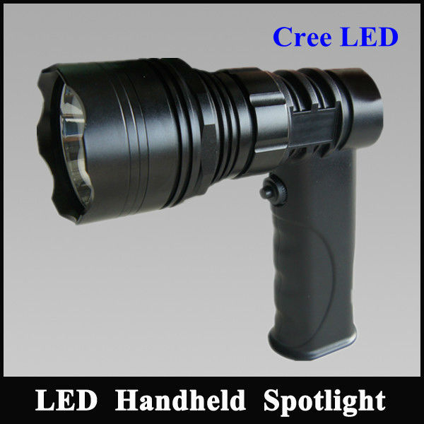 Cree LED Handheld Spotlight with 12v Car Cigarette Lighter Plug and 3.7V 3Ah Rechargeable Battery