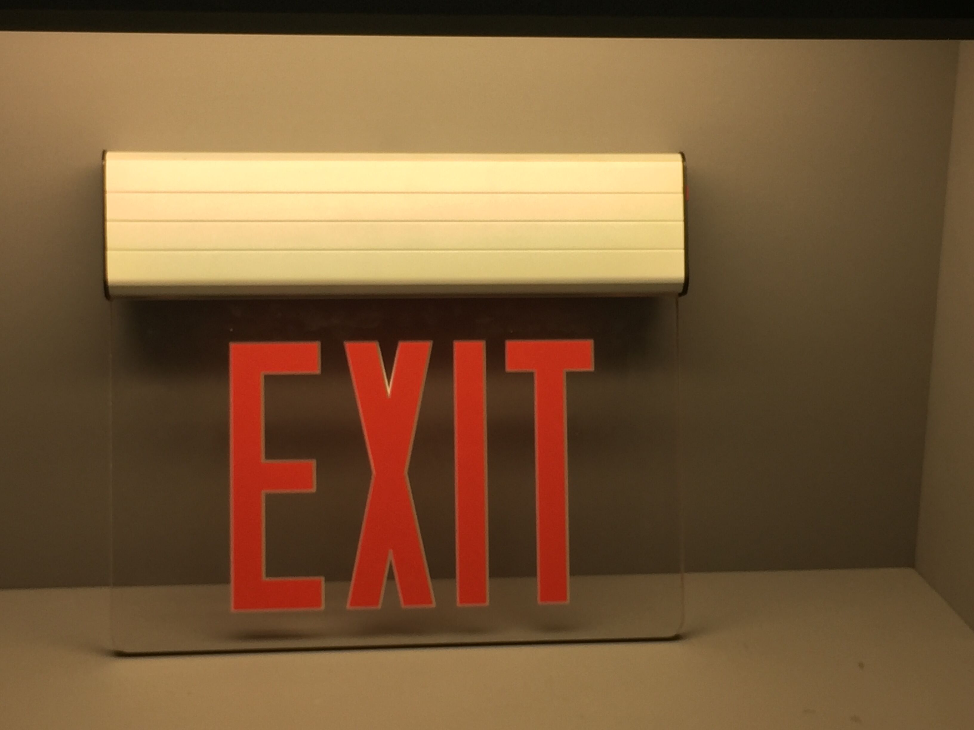 Newest North America led emergency exit light  led exit sign