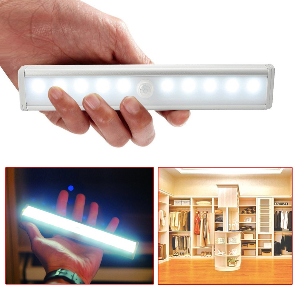Home Kitchen LED Touch Sensor Closet Cabinet Light Lamp Wireless Using AAA Battery Lights Warm White/White for Home Night Lamp