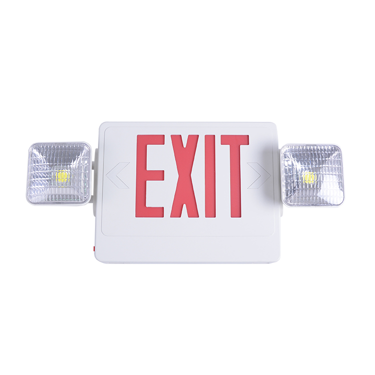 North American standard single or double sided emergency exit light 2 hours battery backup LED emergency exit light