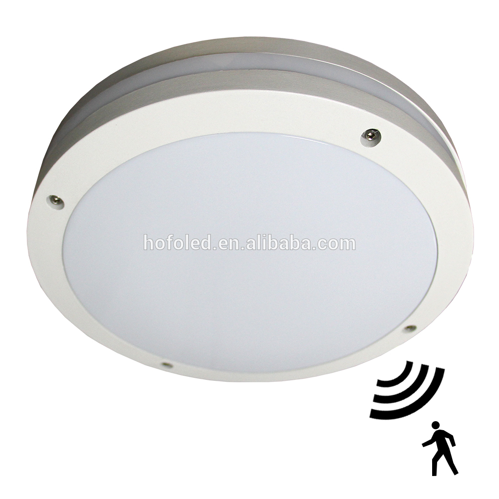 surface mounted IP65 Sensor plastic ceiling light shade