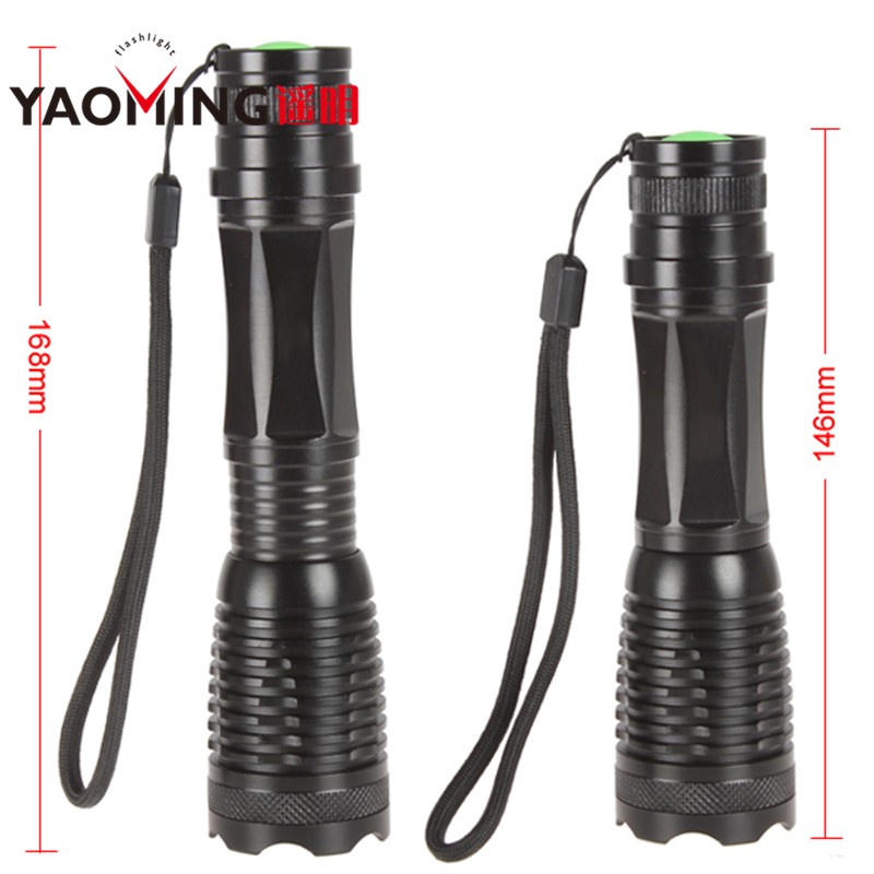 XM-L T6 LED Adjustable Focus Waterproof Tactical Rechargeable Flashlight Lamp Light with 18650 Battery & Chargers