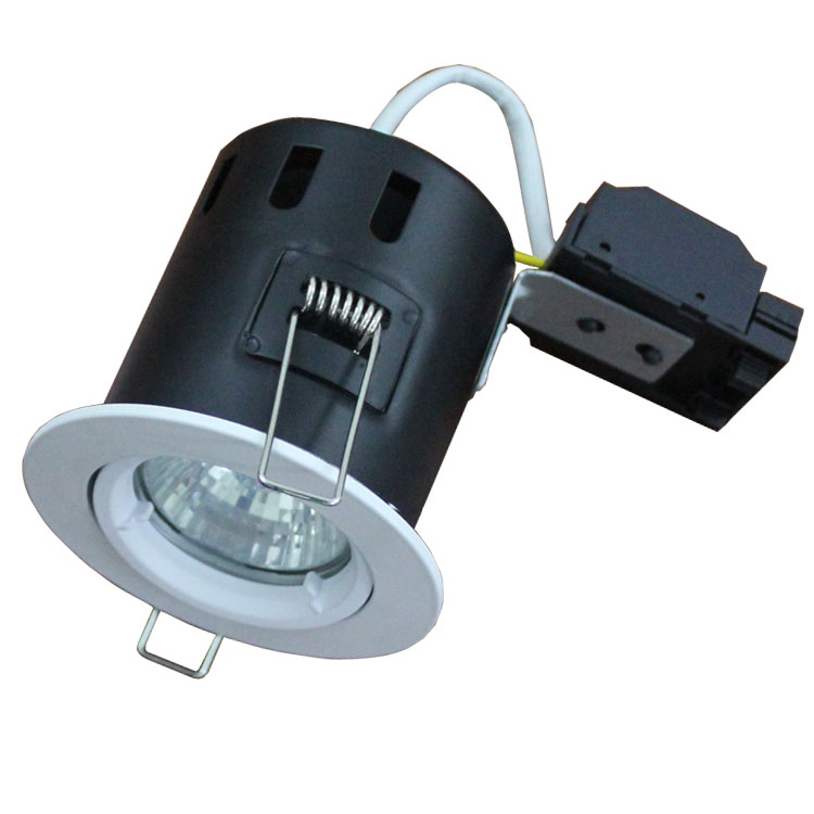 Tilted die-casting gu10 lampholder 90min flame proof Fire rated downlight