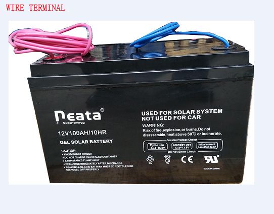 12v Voltage 100ah Maintenance Free Type rechargeable agm deep cycle battery