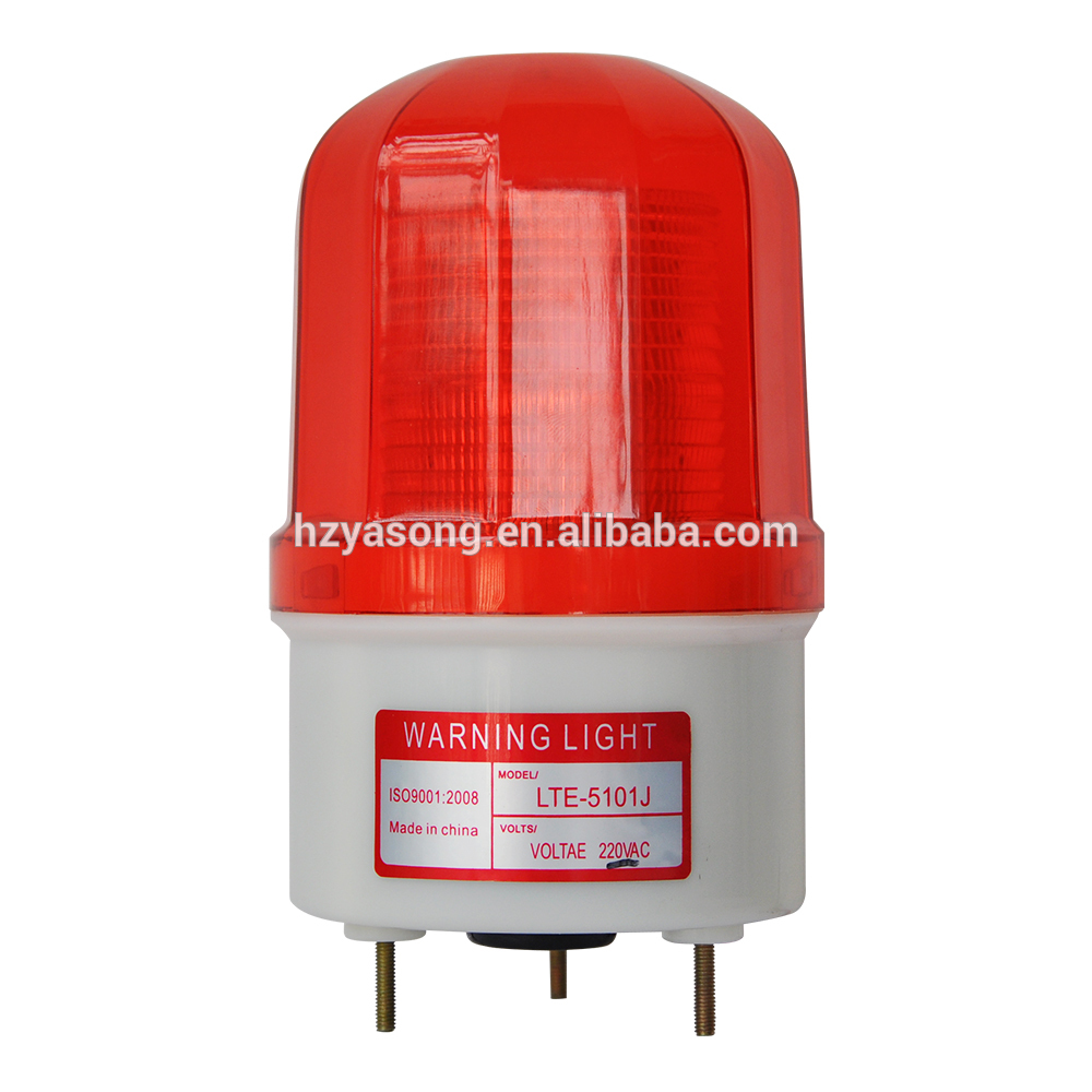 LTE-5101J LED emergency vehicle flashing Warning Strobe Light with buzzer 90dB 240v warning light