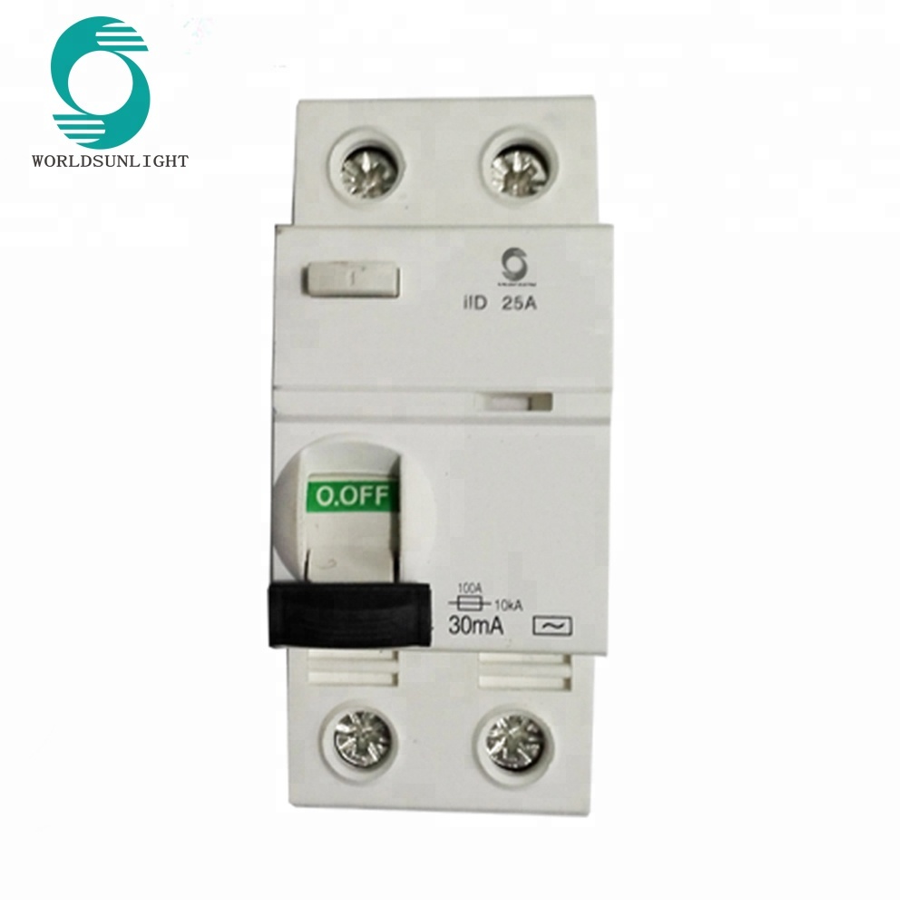 XIID IID iDK model 30ma 25a 2p residual current circuit breaker rccb
