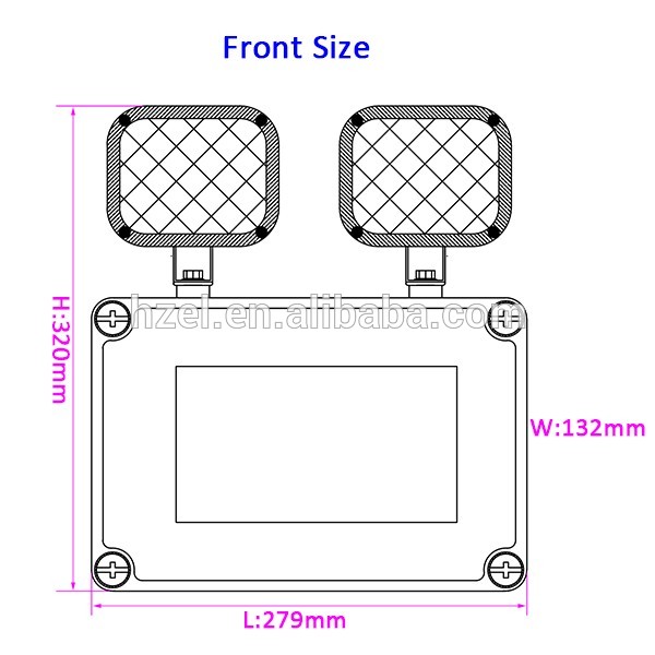 8.4W Waterproof Battery Backup Emergency Lamp Equipment