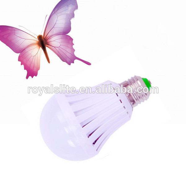 AC/DC E27/B22 5730 LED chips 12w 9w rechargeable led emergency bulb lamp with smart emergency light