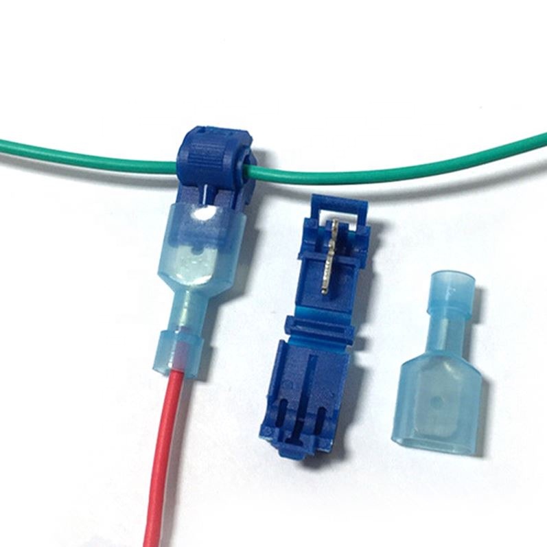 Quick Splice Lock Wire Terminals Connectors Electrical Crimp Cable Snap