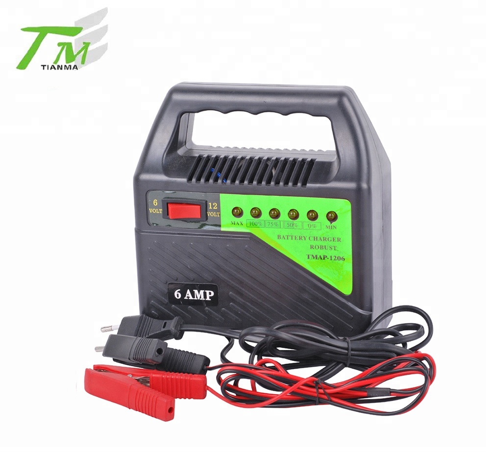 Popular auto charger acid lead battery charger 12V 4A 6A 8A car battery charger