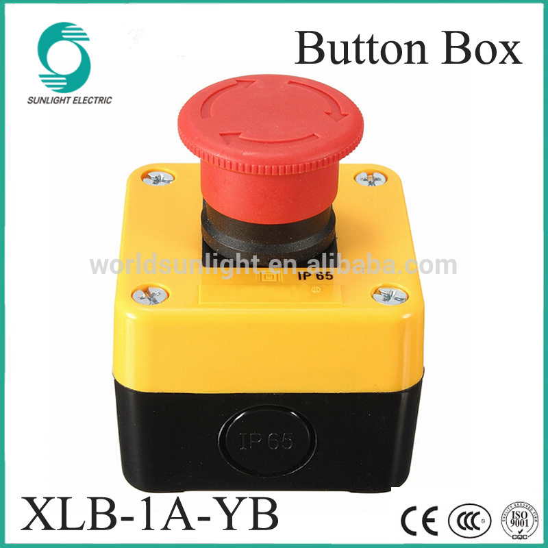 IP65 XLB-1A-YB waterproof Mushroom Emergency Stop Push Button Switch box