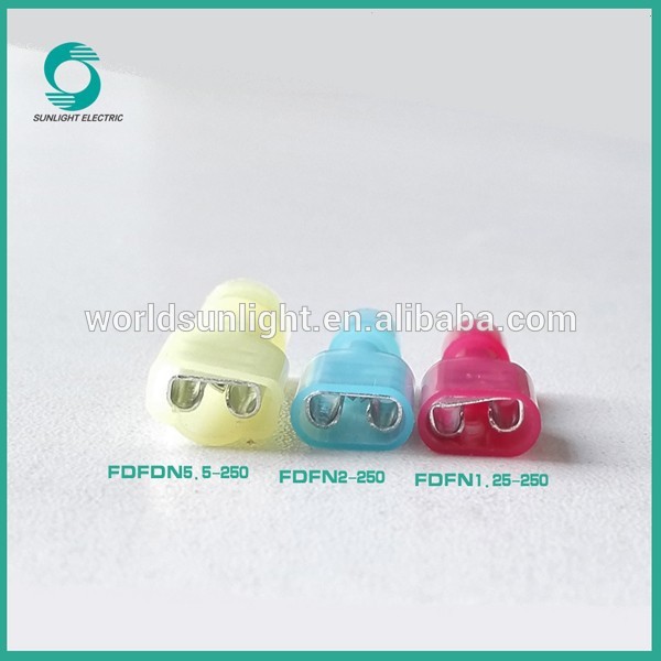 Tinned FDFN series cable terminal kit connectors nylon female fully insulated joint