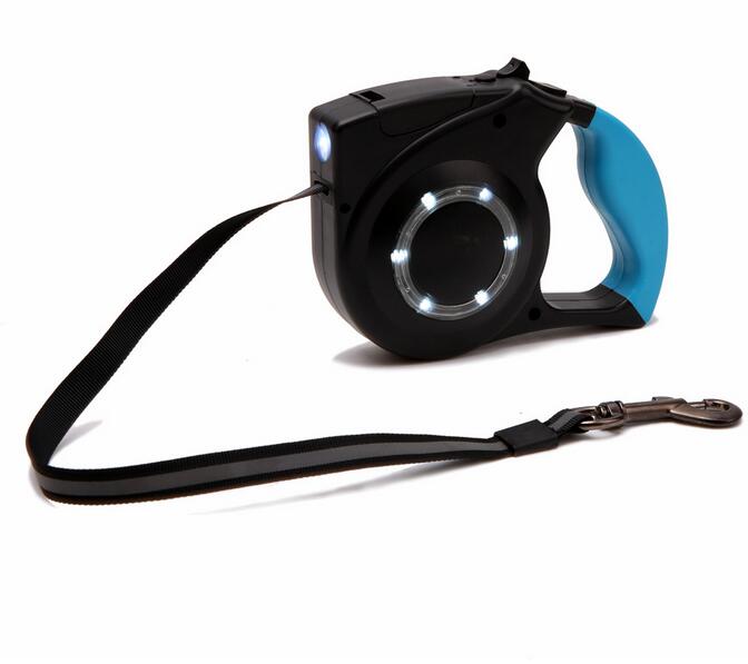 4m Hands Free Smart Dog Leash Led Retractable Dog Leash With LED Light