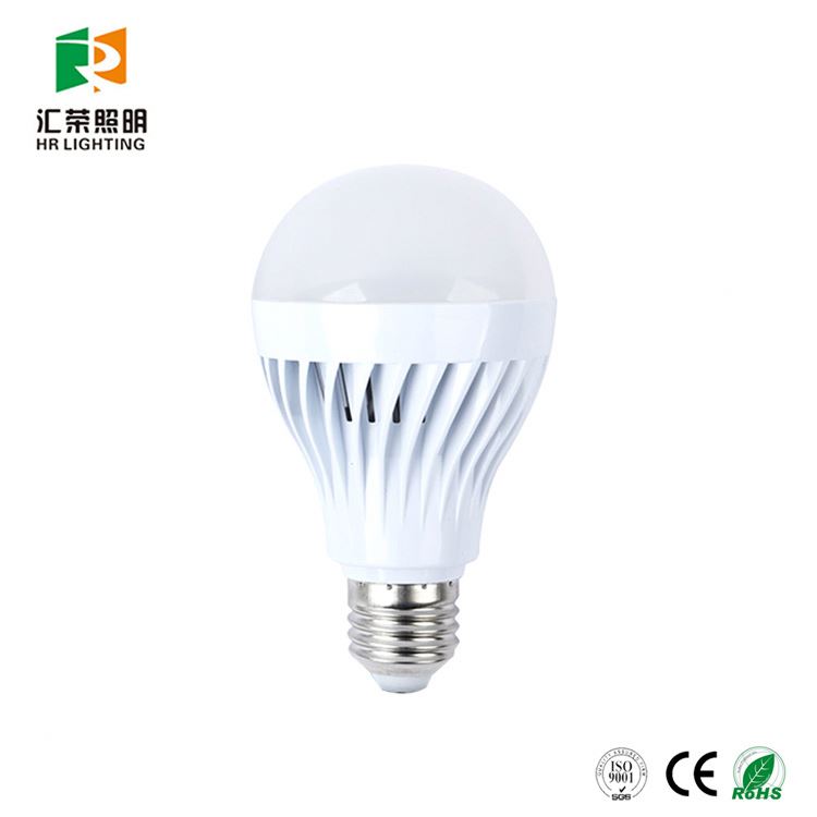 Free sample!9W A60 E26/E27/B22 AC85-265V SMD warm white/nature white/ cool white rechargeable led bulb with CE ROHS