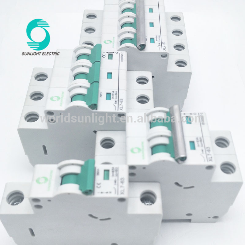 Solar system 6kA 250V 500V 800V 1000V 1200V 1P 2P 3P 4P mini miniature 32A mcb dc circuit breaker