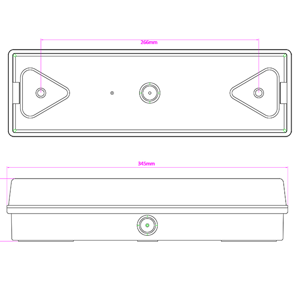 Maintained LED Rechargeable Emergency Light