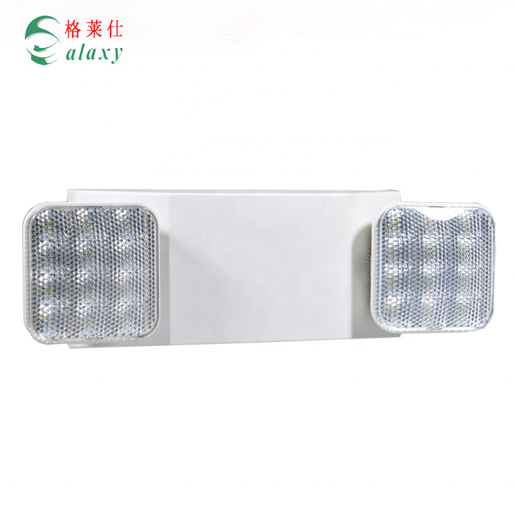 2019 the cheapest 2*2W LED Rechargeable Twin Spot fire Emergency Light