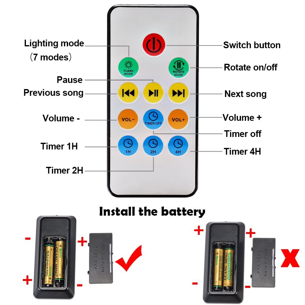 Sleep projector night light for kids room