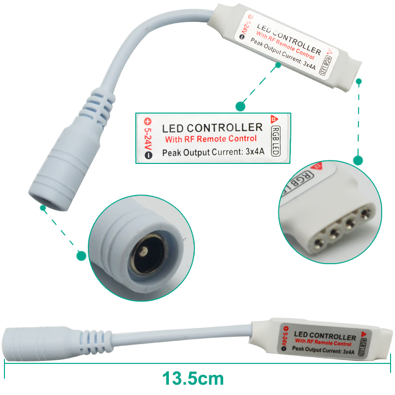 hot sale factory price wireless mini single color led controller