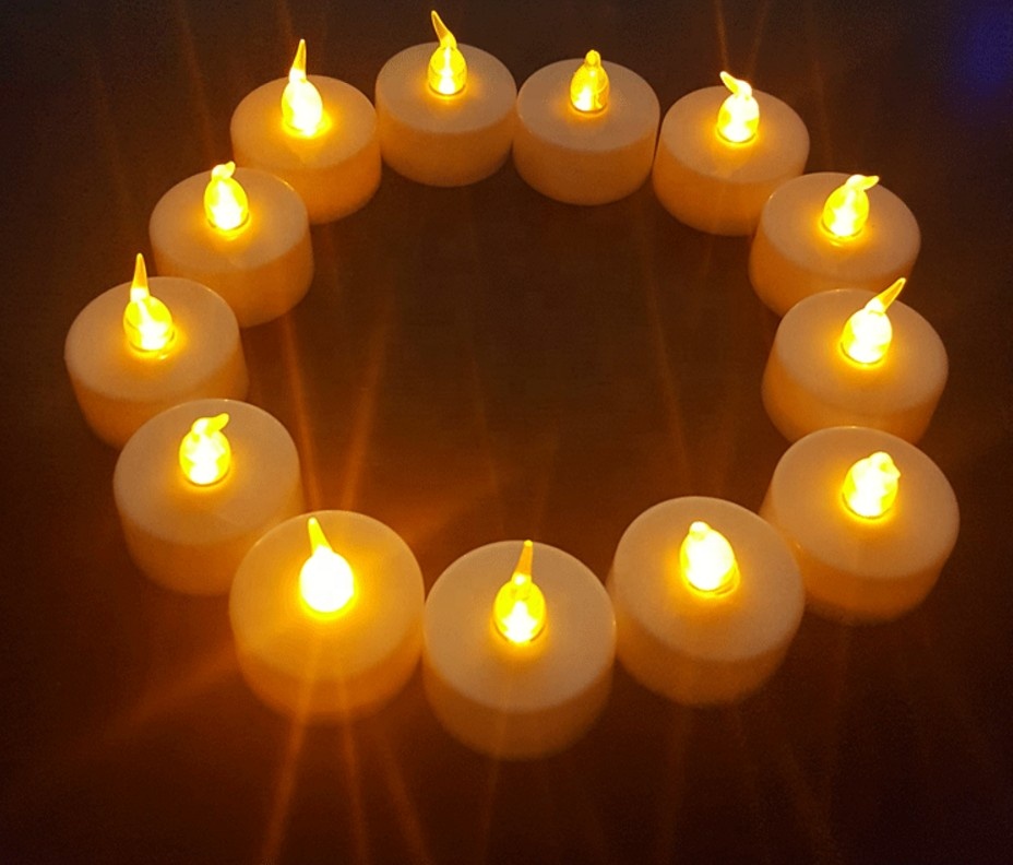 Flameless Tea Light for Seasonal & Festival Celebration Electric LED Candle in Warm White