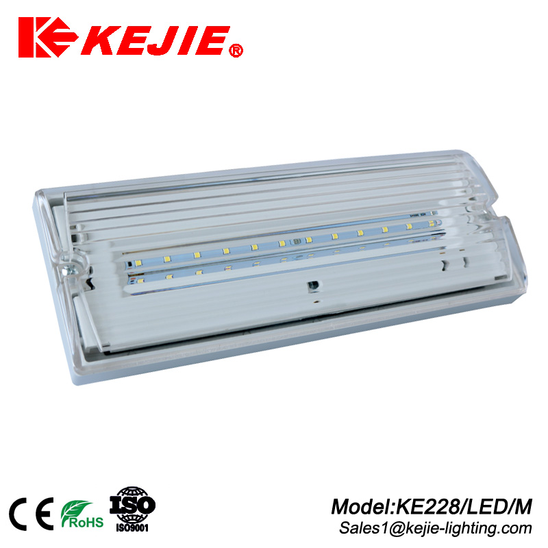 Kejie new rechargeable 3h battery backup emergency fitting led emergency lights