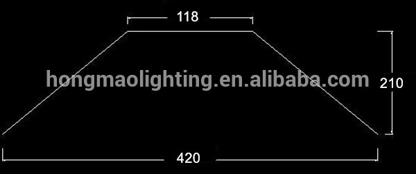 HONGMAO Factory Direct Sell 16'' 120Degree E40 Aluminum Reflector